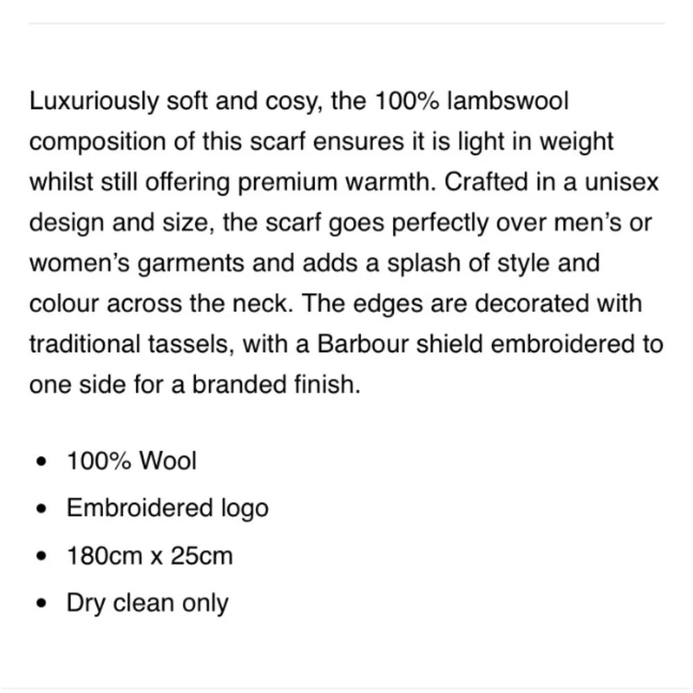 NWT Barbour Plain Lambswool Scarf in Damson Purple, unisex
